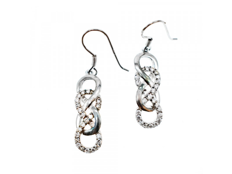 

Серебряные Серьги с Фианитами 925 проба Натуральный Sky Jewelry 001847
