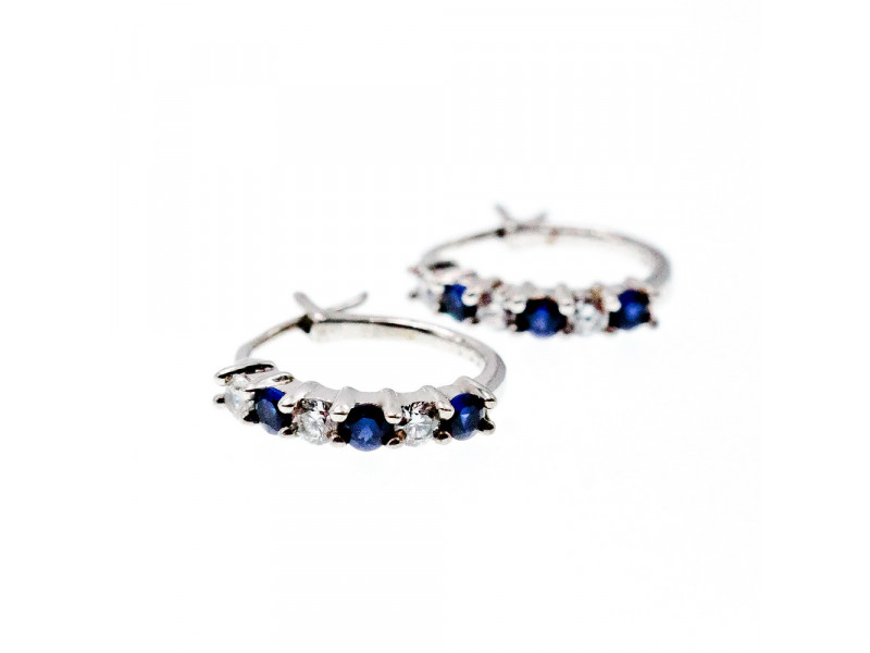 

Серебряные серьги с фианитами Блеск Sky Jewelry 002777