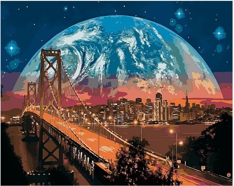 

Картина по номерам Сан-Франциско 40*50 Babylon