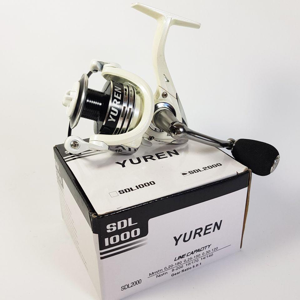 

Универсальная спиннинговая катушка YUREN SDL 1000 FD (13+1п) металлическая шпуля