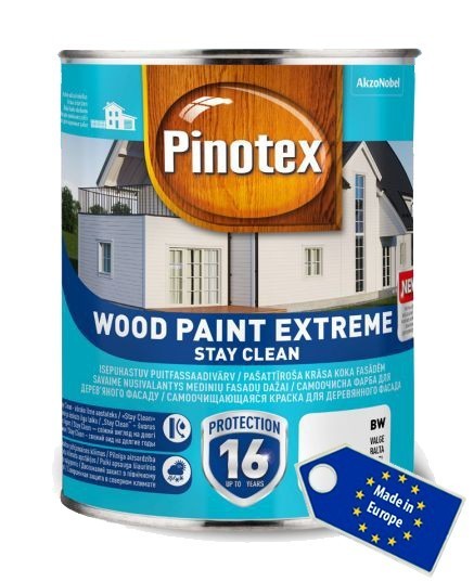 

Самоочищающаяся краска PINOTEX WOOD PAINT EXTREME 1 л.