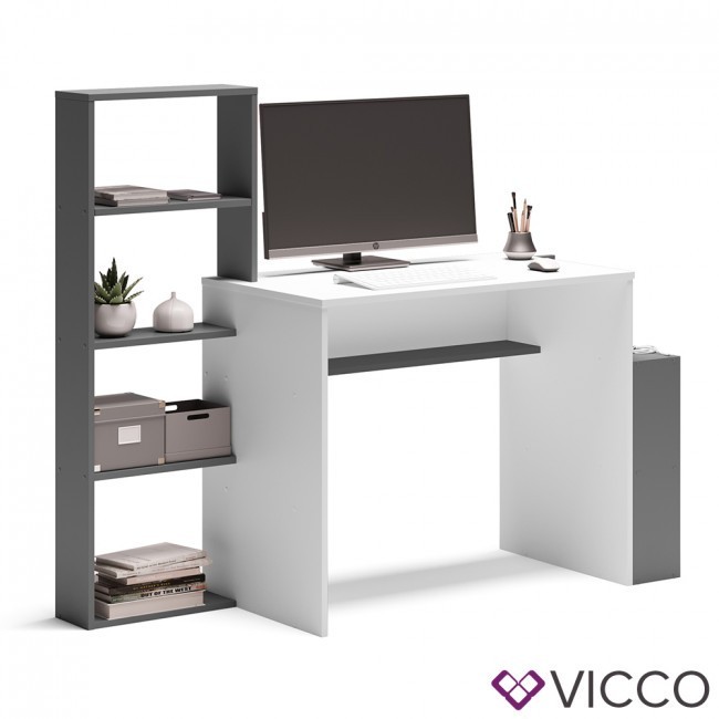 

Компьютерный стол Vicco Bill, белый, антрацит