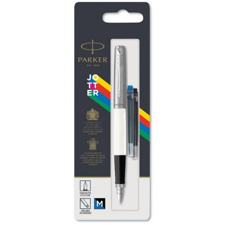

Ручка перьевая Parker JOTTER 17 Standart White FP M блистер 15 016