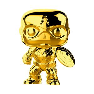 

Игровая фигурка Funko POP! Серии Марвел: 10 лет - Капитан Америка (Золотой Хром), 9,6 см