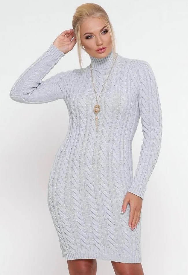 

Fashions • Платье вязаное Мила Fashions  серый (547-аш, Fashions • Платье вязаное Мила Fashions 44-50 серый (547-аш)