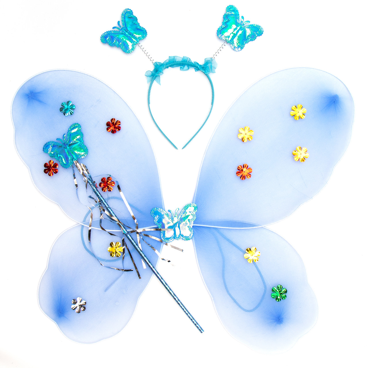 

Карнавальный набор - бабочка, 46*38 см, голубой (HLJ170419-15-2)