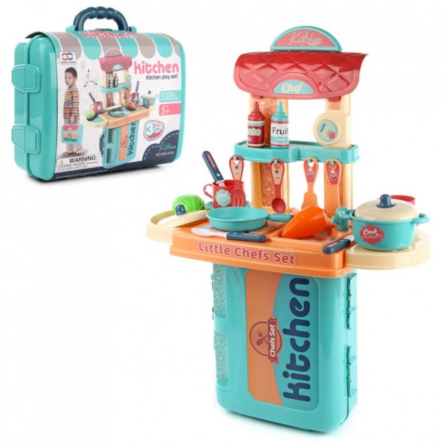 

Набор Кухня 008-976 трансформер, посудка, приборы, плита в чемоданчике