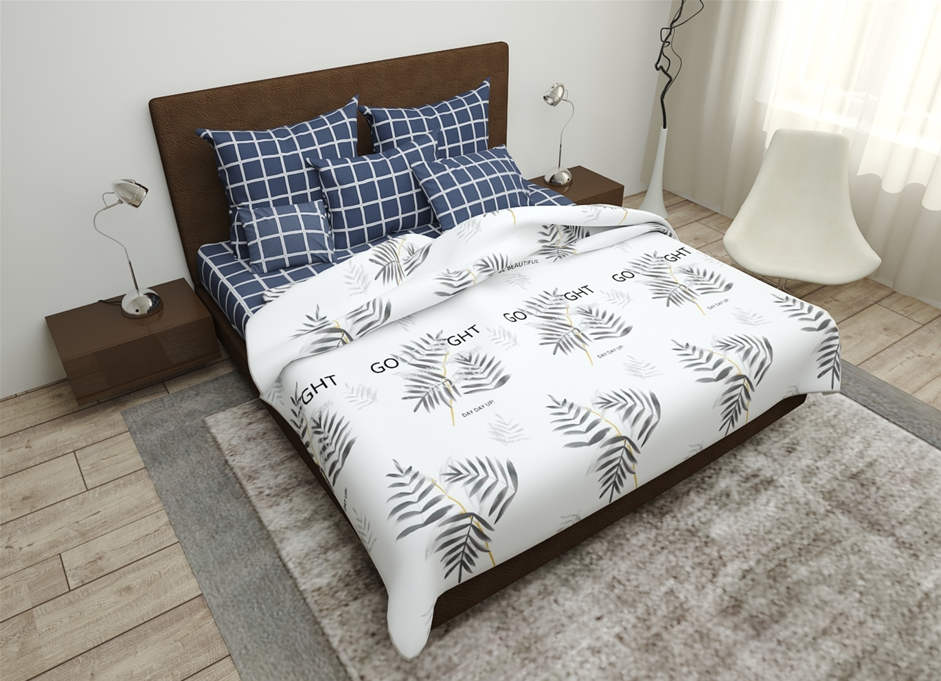 

Простынь MirSon Бязь Premium 17-0117 Alice 220х240 см