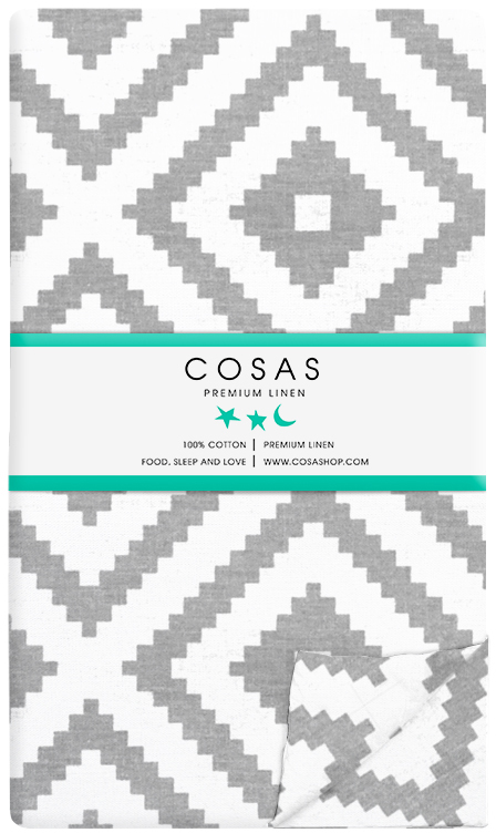 

Пододеяльник Cosas Ornament Grey 180х220 см