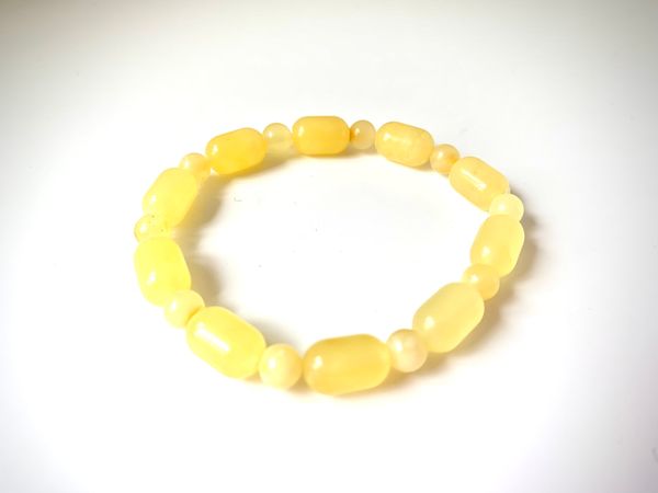 

Браслет янтарь Шар и Бочонок матовый 2516