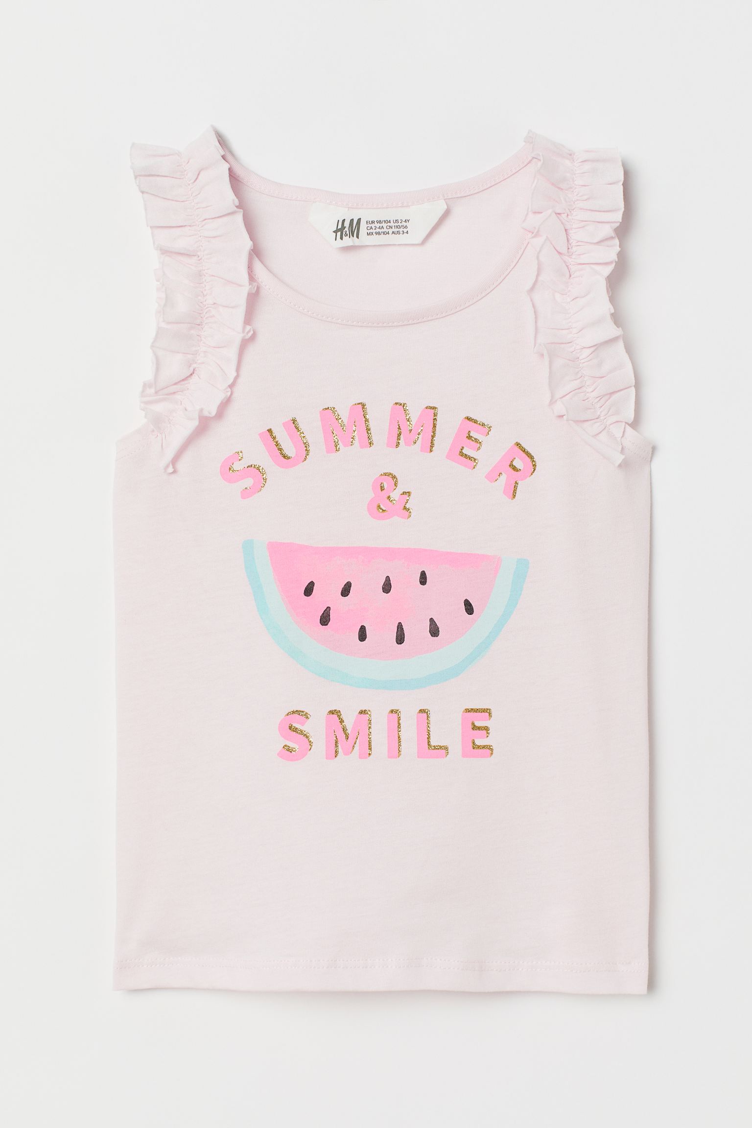 

Майка H&M 92см светло розовый 28046970979