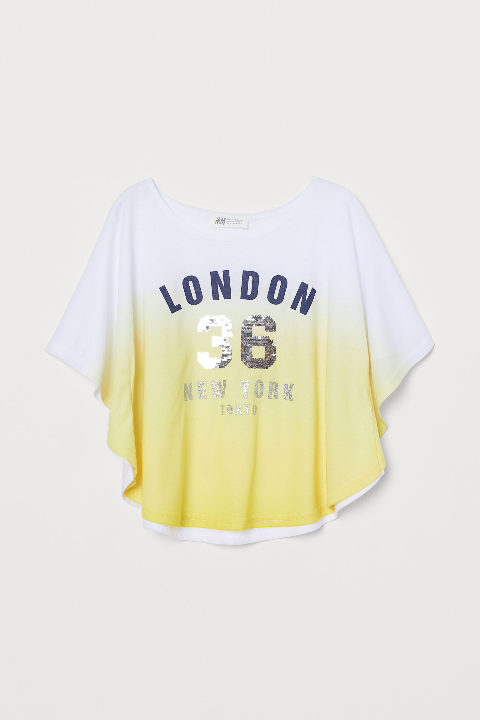

Пончо H&M  164см бело желтый 23107540660, Пончо H&M 158 164см бело желтый 23107540660
