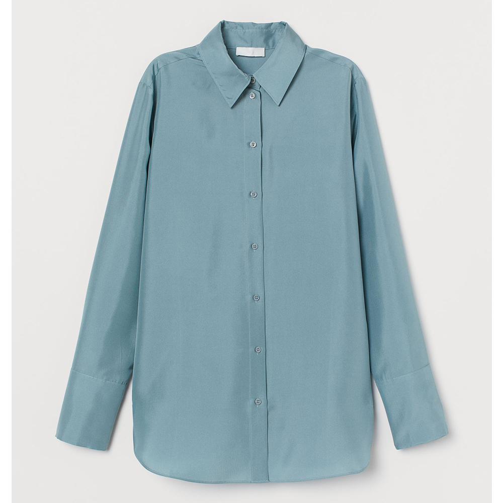 

Шелковая рубашка H&M 48