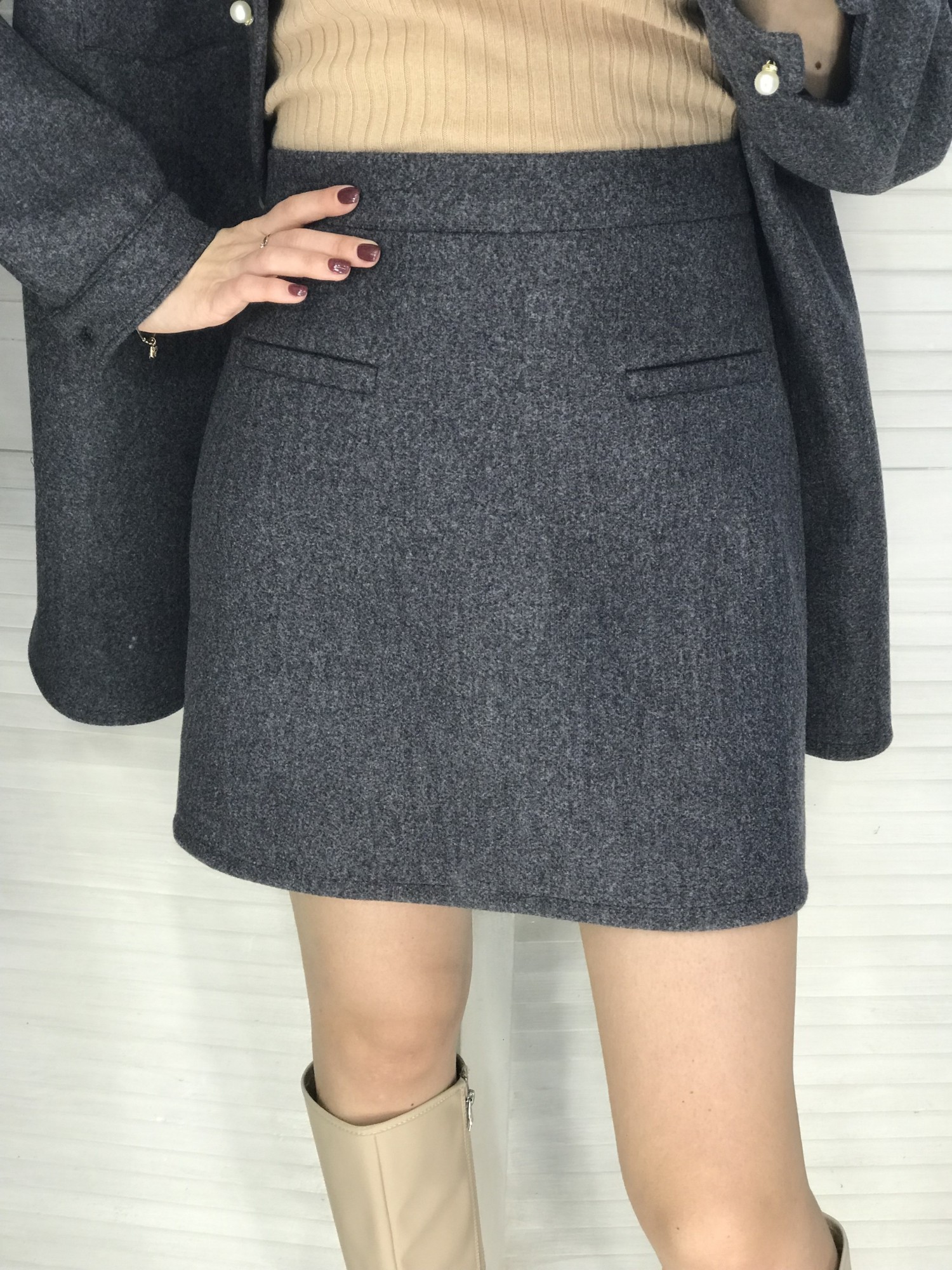 

Юбка OI8 Guseva Wear шерсть графит, Юбка OI8 Guseva Wear шерсть графит L