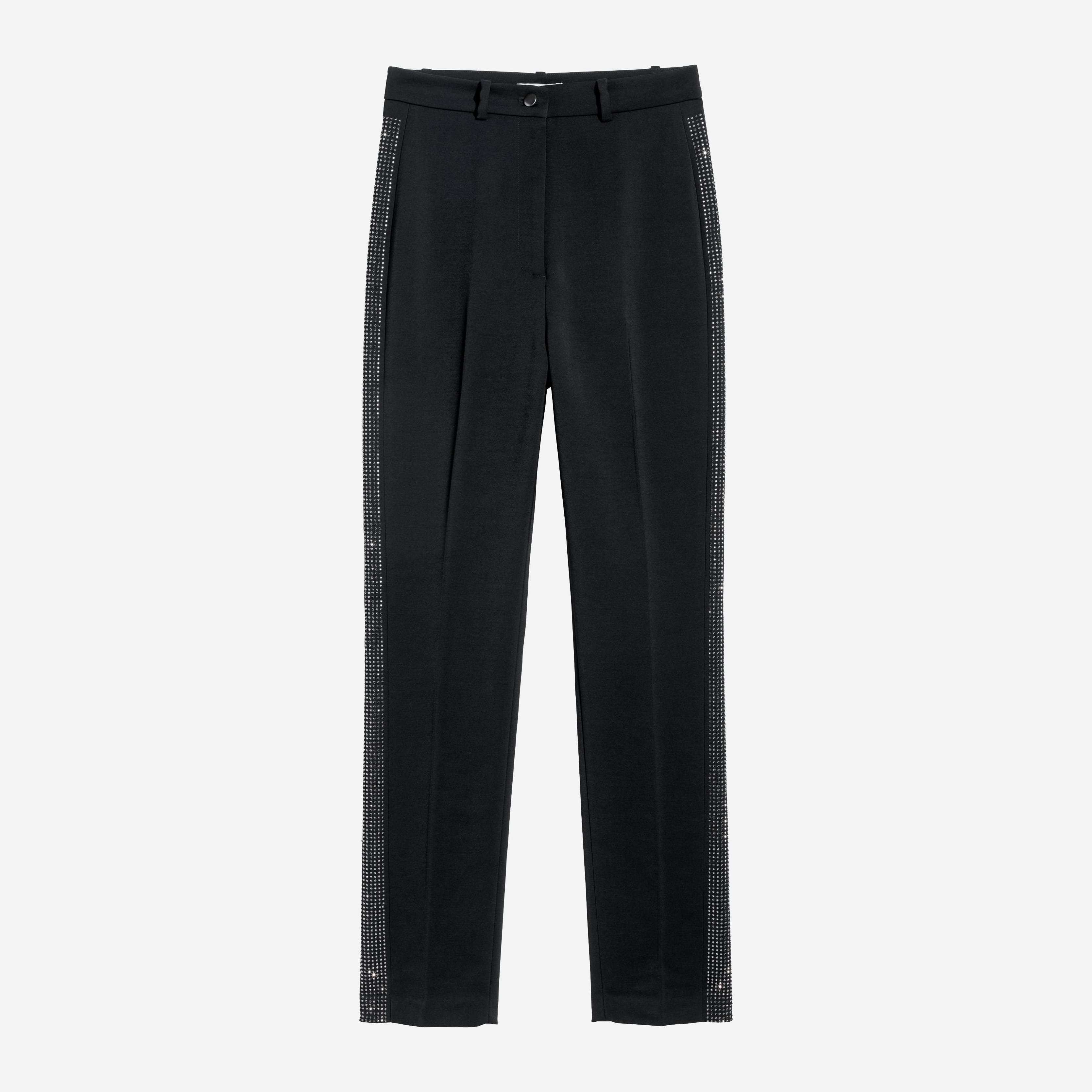 

Брюки H&M XAZ104427KWTE  Черные с серебристым, Брюки H&M XAZ104427KWTE 42 Черные с серебристым