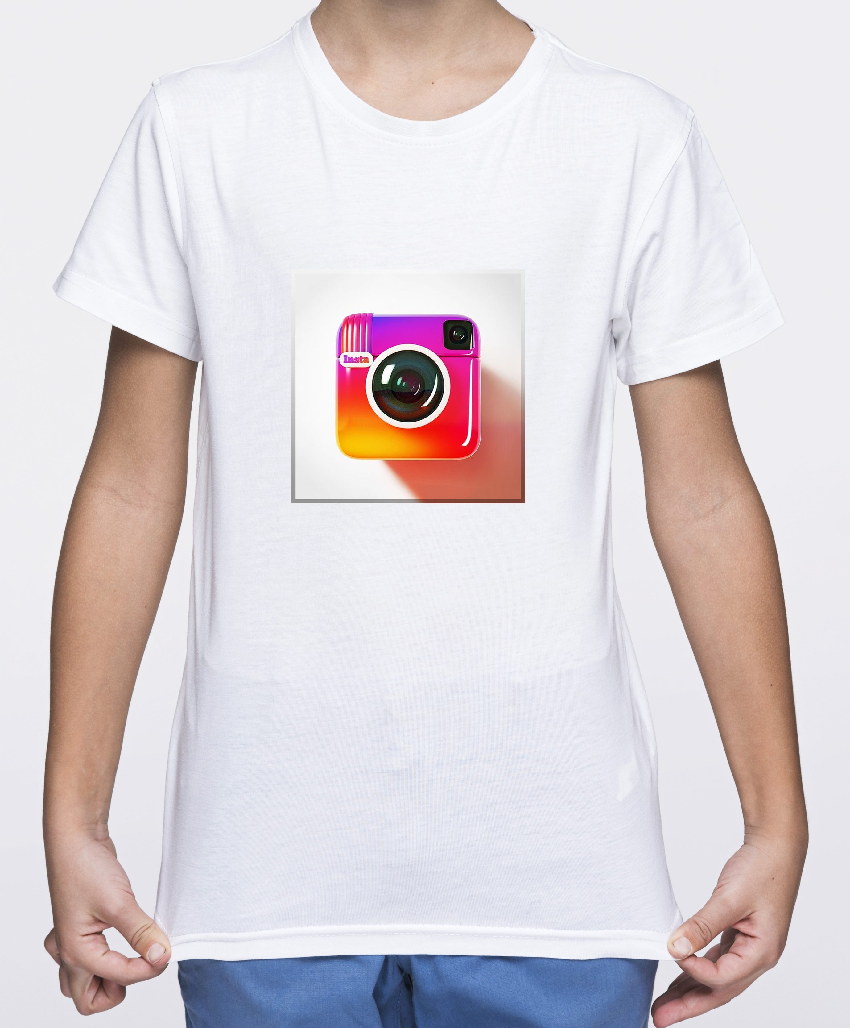 

Футболка хлопковая Fruit of the Loom insta photo Белая 164 см NFGT164