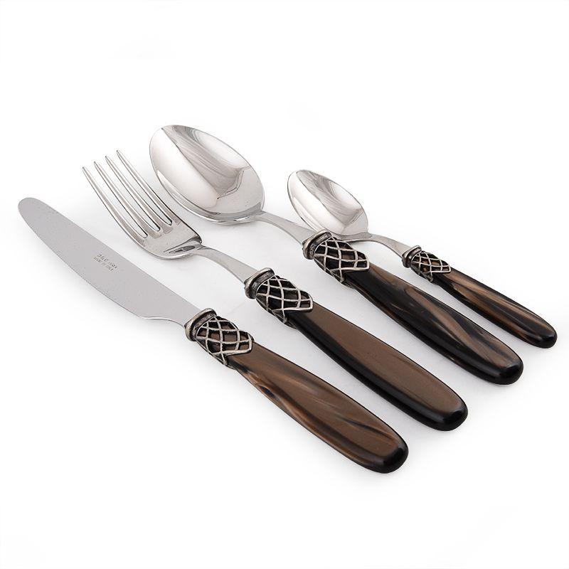 

Набор столовых приборов с сетчатым декором Domus&Design Франция 24 предмета