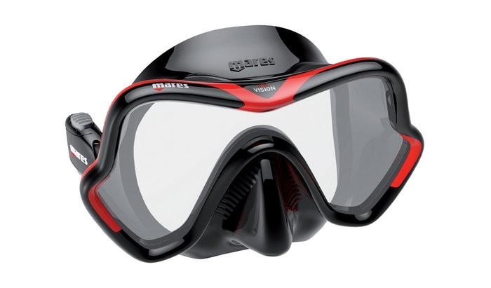 

Маска для дайвинга Mares One Vision черный с красным 411046.RDKBK