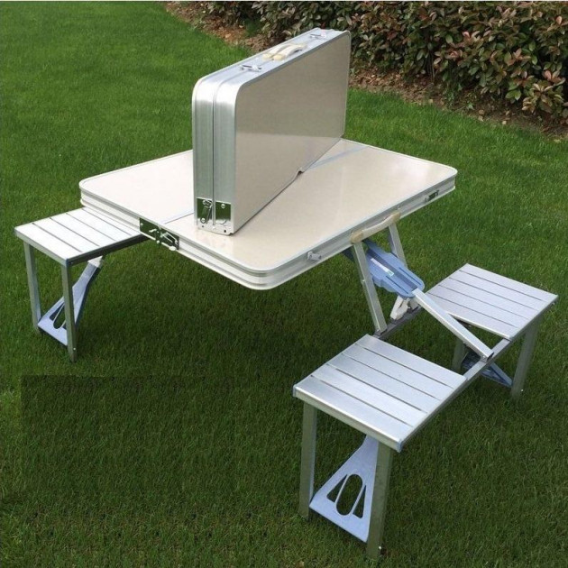 

Туристический складной раскладной стол трансформер для пикника Folding Table, белый