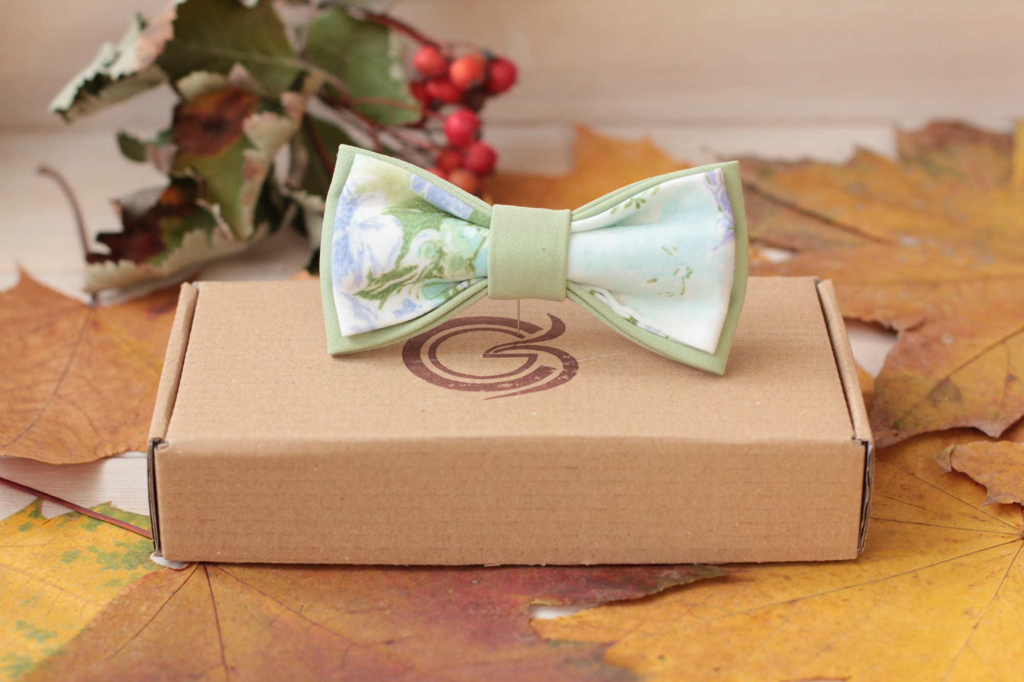 

Галстук-бабочка Christina Goloob Aquarell Салатовый