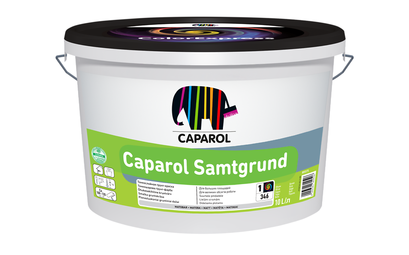 

Краска-грунт латексная Caparol SamtGrund белая 10 л арт - 971626