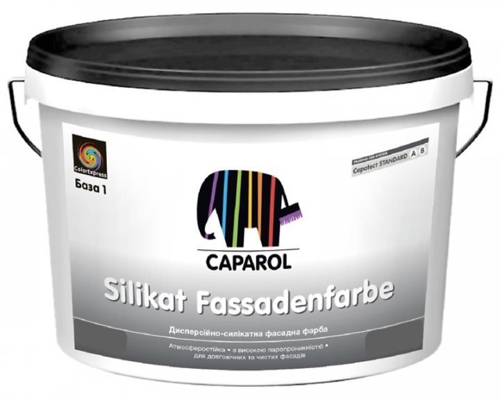 

Силикатная краска Caparol Standard Silikat Fassadenfarbe транспортная 9,4 л арт - 948456