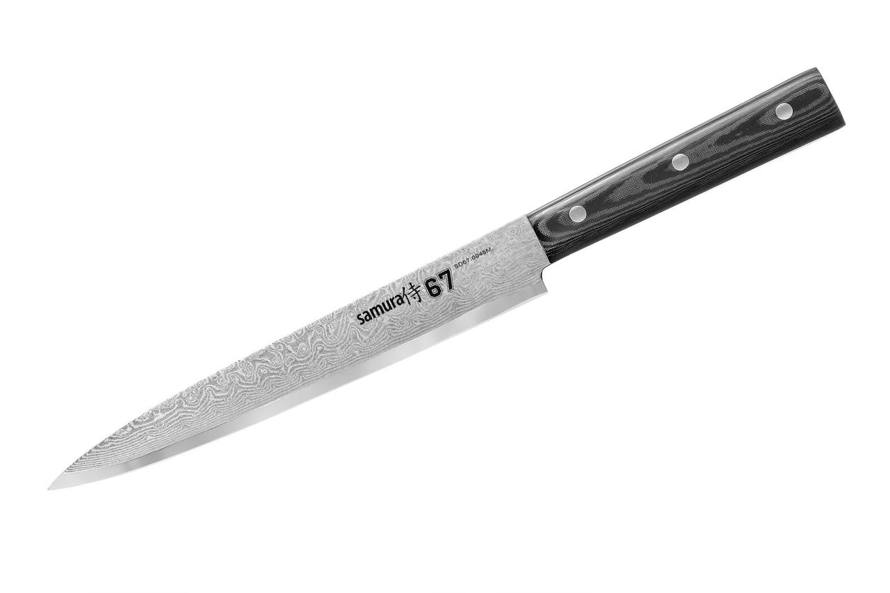 

Нож кухонный для тонкой нарезки Samura 67 Damascus, 195 мм