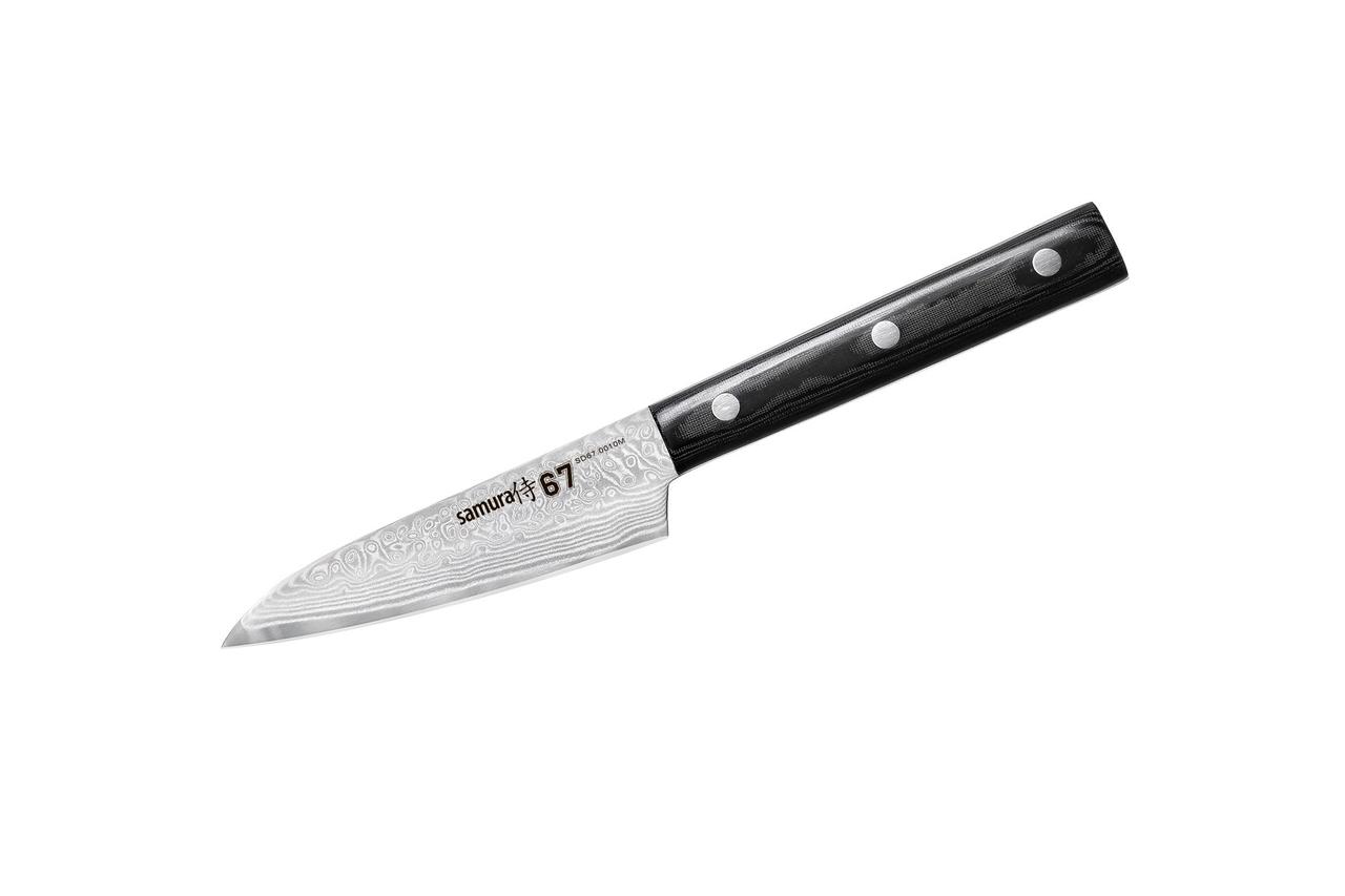 

Нож кухонный овощной Samura 67 Damascus, 98 мм