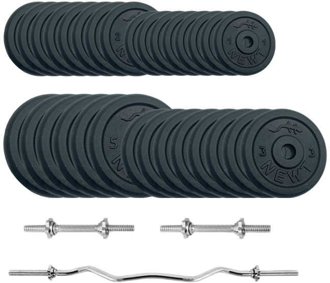 

Набор штанга + гантели металлические Newt Gym Set-W Home 87 кг (NE-M-W-SET-87)