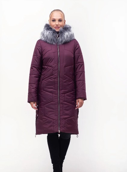 

Пуховик Maha 149 50 Мех Бордовый