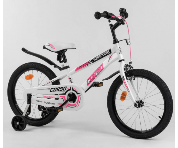 

Велосипед двухколесный CORSO Sporting 18" R-18012, Черно-красный