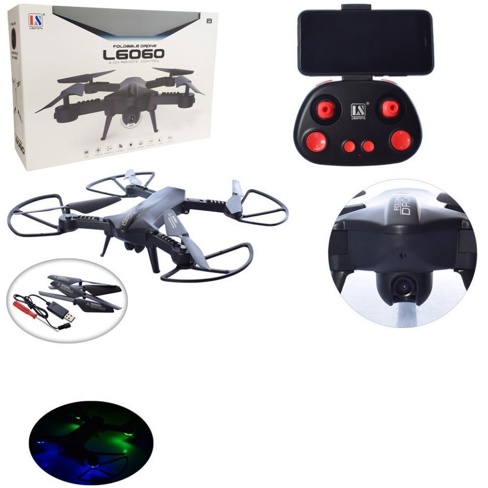 

Складной квадрокоптер с камерой HD 720P Lishitoys L6060W