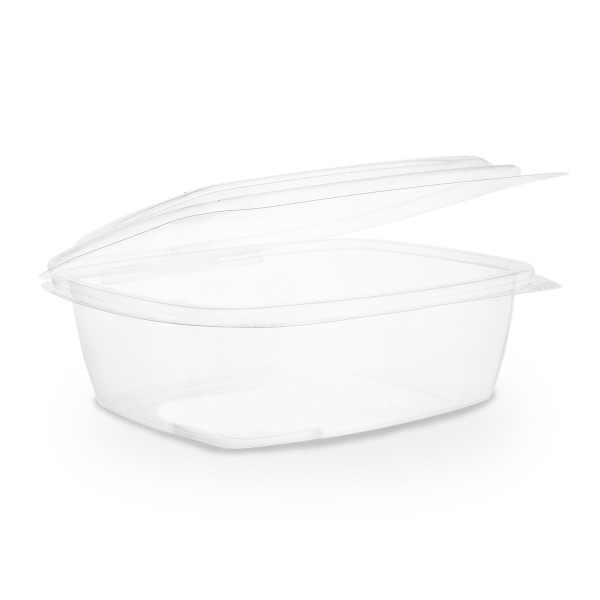 

Контейнер с откидной крышкой из крахмала Vegware 960мл прозрачный VHD-32