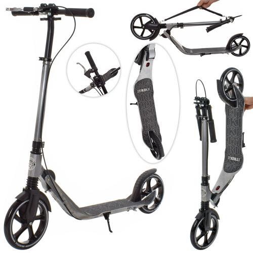 

Самокат ITrike Самокат SR 2-059-G Серый Амортизаторы (Колёса 230/200 мм ПУ, Подножка 50*14 см Руль 85/105 см)