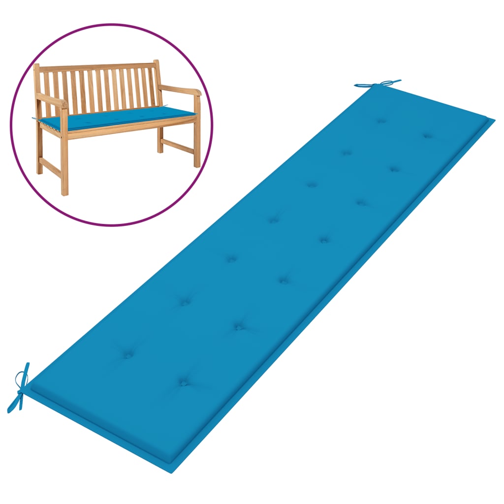 

Подушка Shumee для садової лавки синя 200 x 50 x 4 см