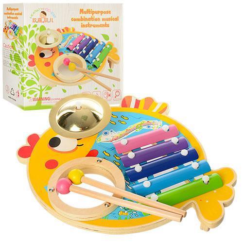 

Детская деревянная игрушка Ксилофон MD 0903