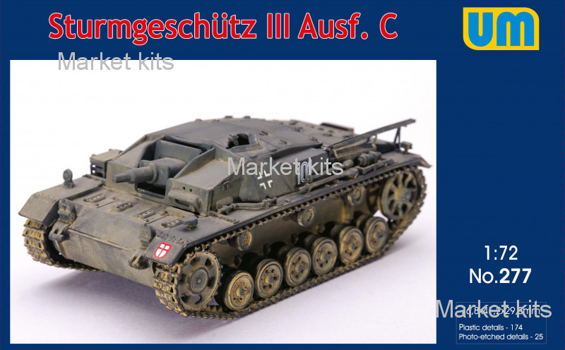 

Sturmgeschutz III Ausf.C 1:72 UNIMODELS (UM277)