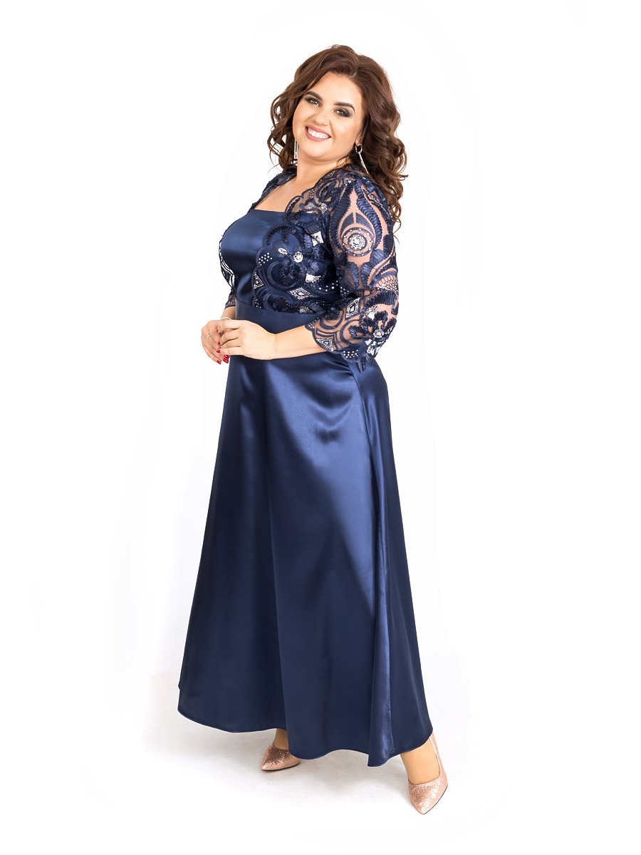 

Платье Ninele Style однотонное  Темно-синее (391-1 синее, Платье Ninele Style однотонное 58 Темно-синее (391-1 синее)