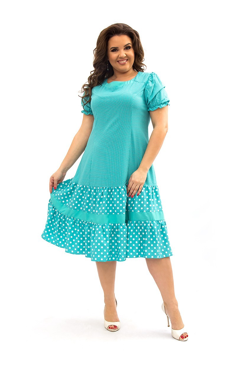 

Платье Ninele Style 196-2  Бирюзовое, Платье Ninele Style 196-2 56 Бирюзовое