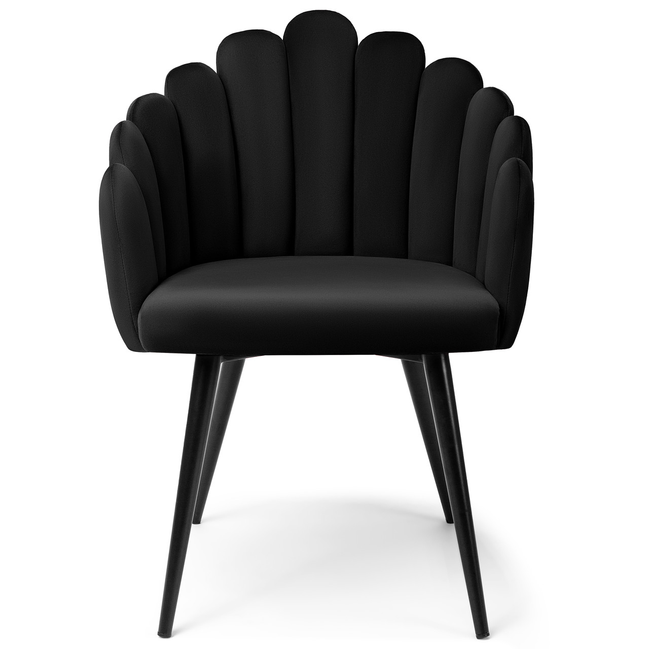 

Стул черный дизайнерский Chris Carveli black velvet Бархат
