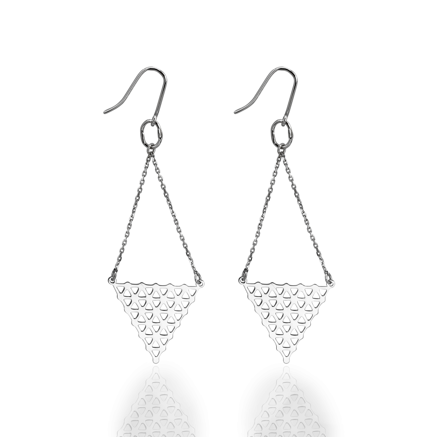 

Серьги Qzsilver (902-00878) Серебро Белый