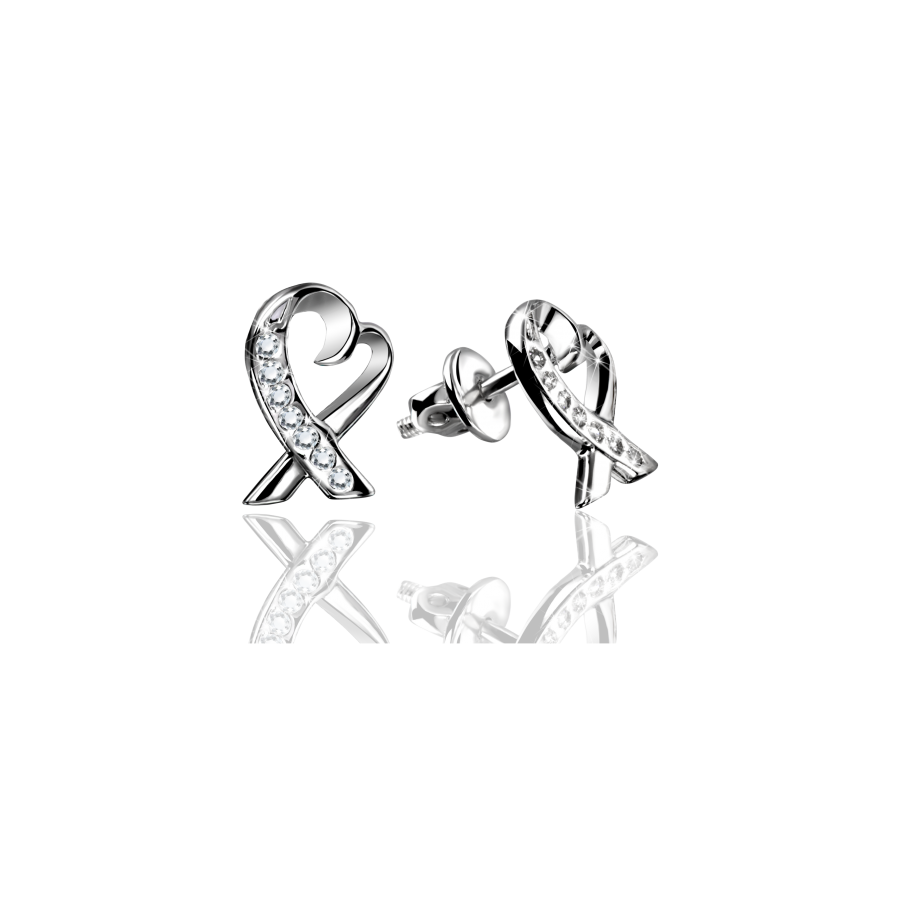 

Серьги Qzsilver (902-00484) Серебро Белый Фианит белый