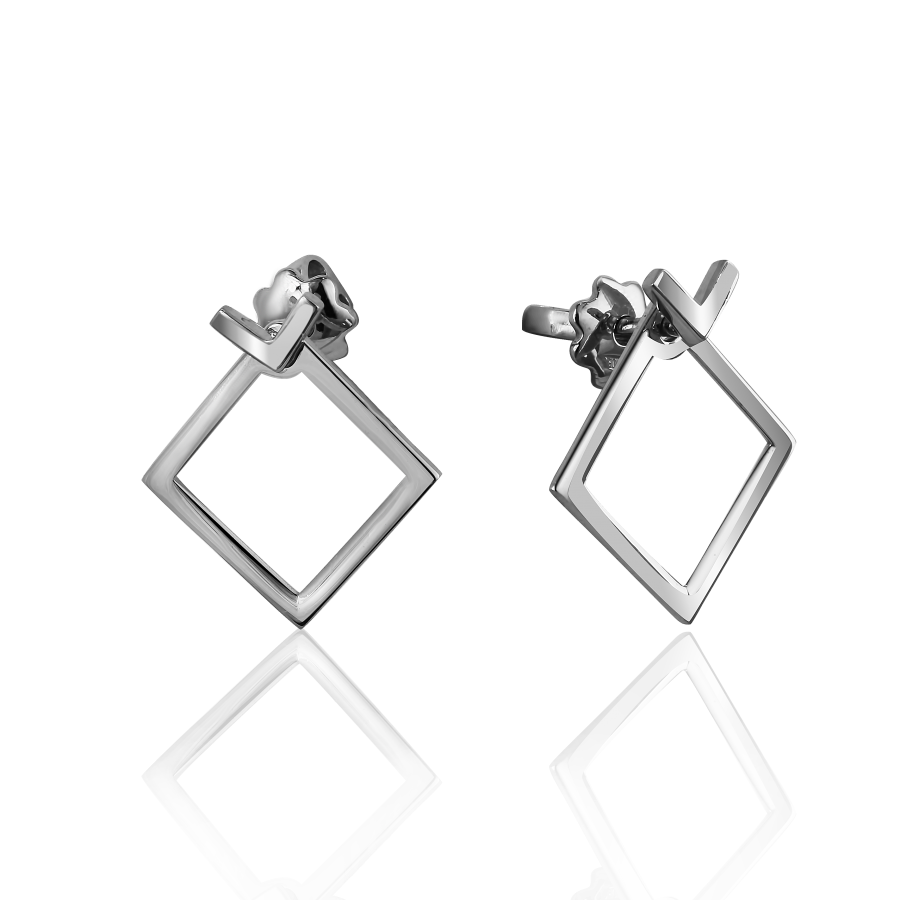 

Серьги Qzsilver (902-01193) Серебро Белый