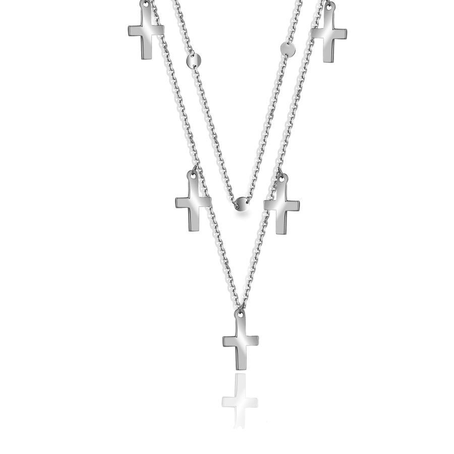 

Колье Qzsilver (908-01208) Серебро Белый 40 размер