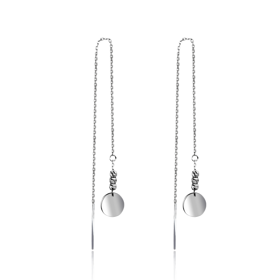 

Серьги Qzsilver (402-01172) Золото Белый