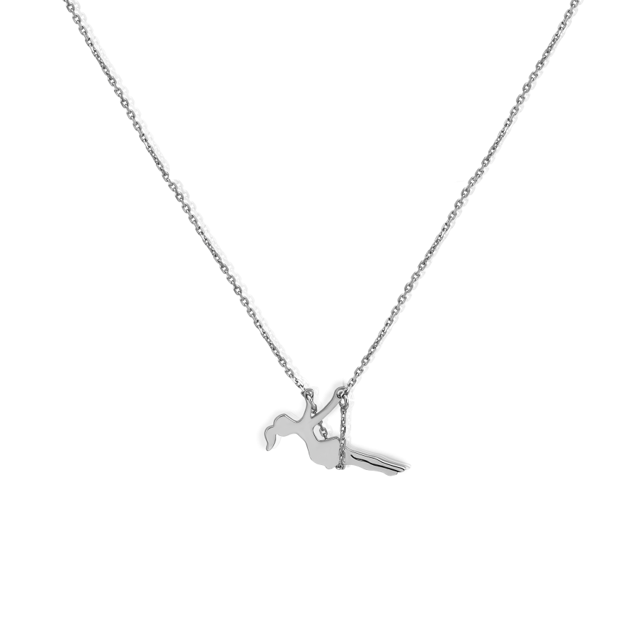 

Колье Qzsilver (908-00890) Серебро Белый 45 размер