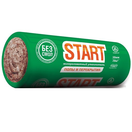 

Минеральная вата Knauf Insulation Start 50 мм 20 м2 11807075