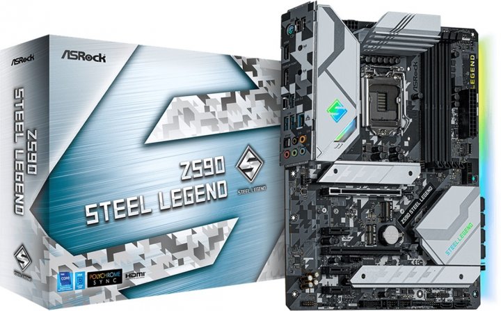 

Материнська плата ASRock Z590 STEEL LEGEND (Z590 STEEL LEGEND)