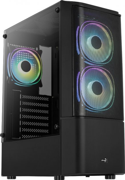 

Корпус AeroCool Quantum Mesh v2 Black with window (QuantumMesh-G-BK-v2)
