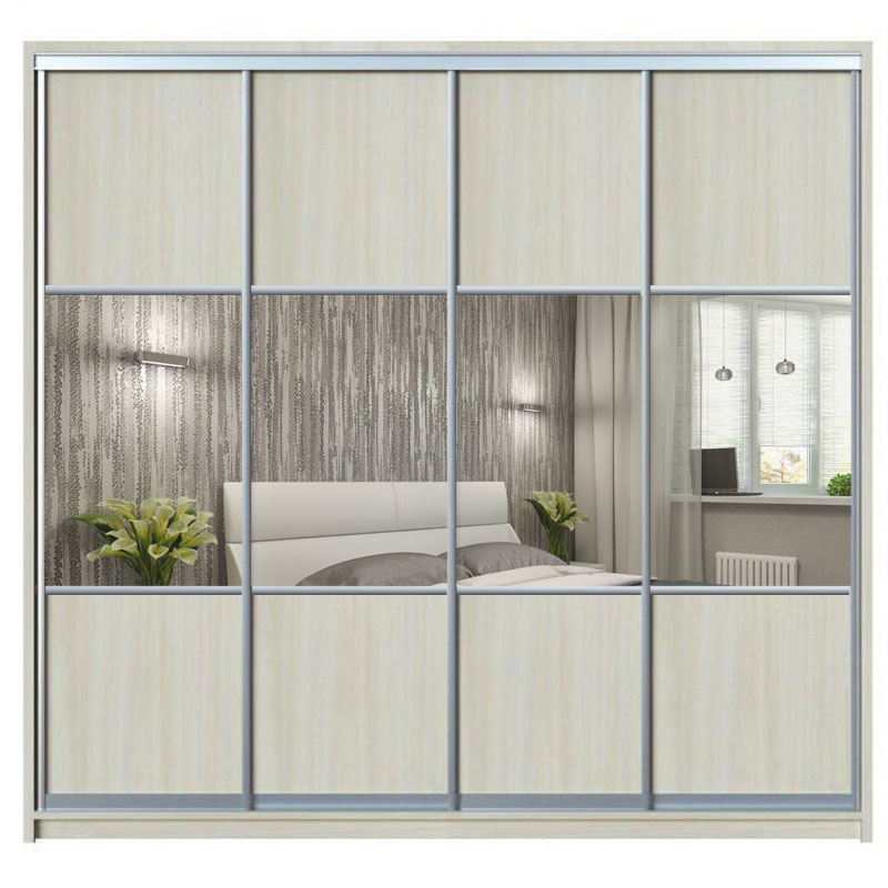 

Шкаф-купе Zevs Четырехдверный Комби 400х60х210 дуб молочный